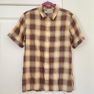 All Saints Short Sleeve Button Down Short Sleeve Dress - Medium